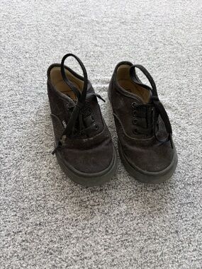 Vans Kids Black Canvas Sneakers